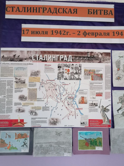 Отчёт о проведении мероприятий, посвящённых разгрому советскими войсками немецко-фашистских войск в Сталинградской битве..